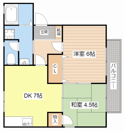 ヴェルクレール高関の物件間取画像